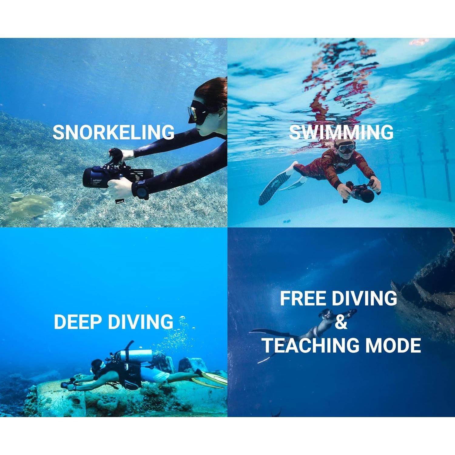 Scooter Submarino LEFEET S1 Pro con Montajes para Buceo