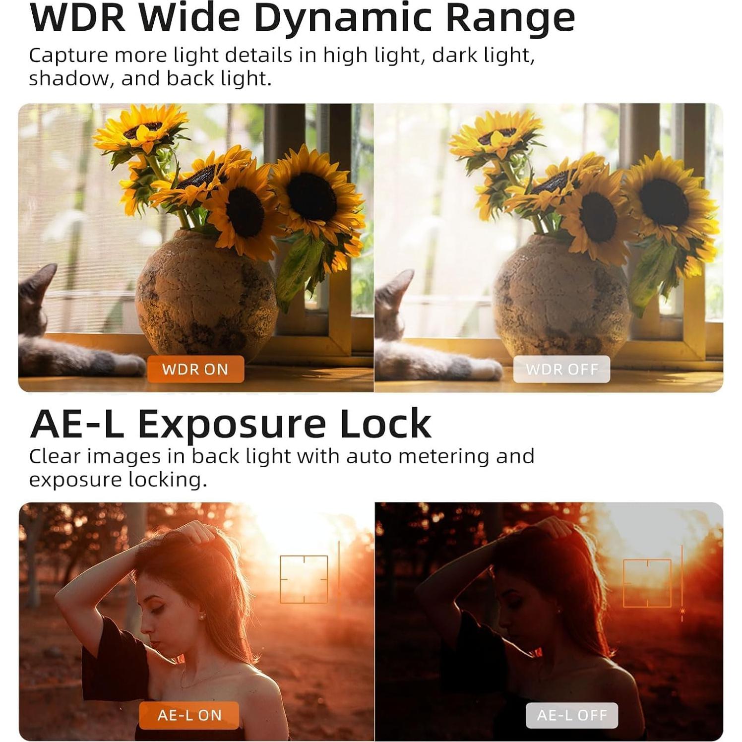 Cámara de Video ORDRO M5 5K con WiFi y Estabilización 3 Ejes