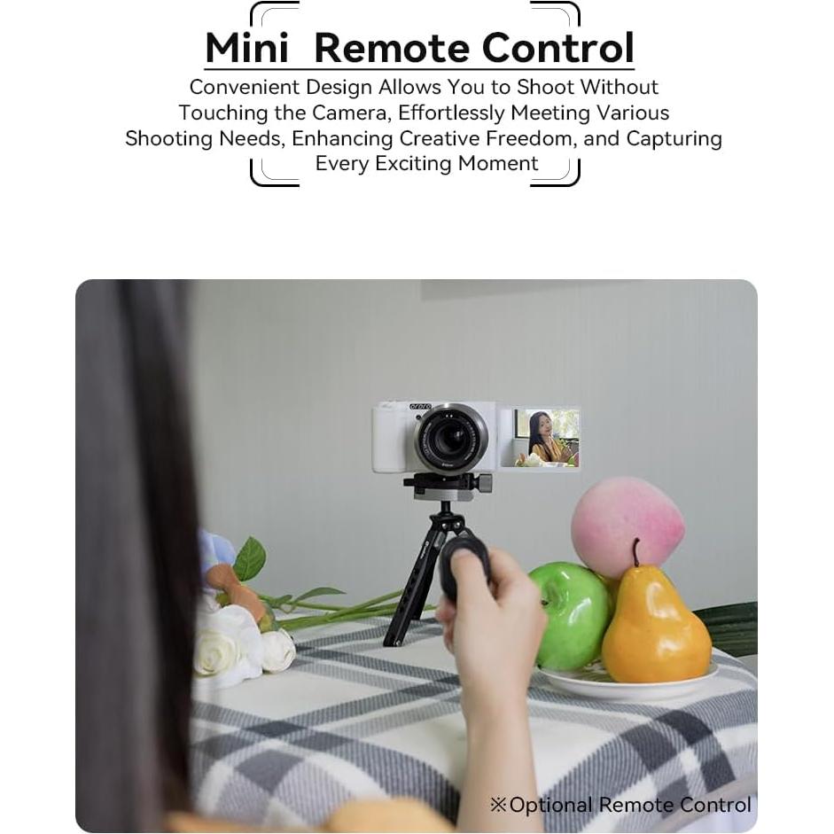 Cámara Digital ORDRO G730 5K 64MP 12X Zoom Óptico Blanca