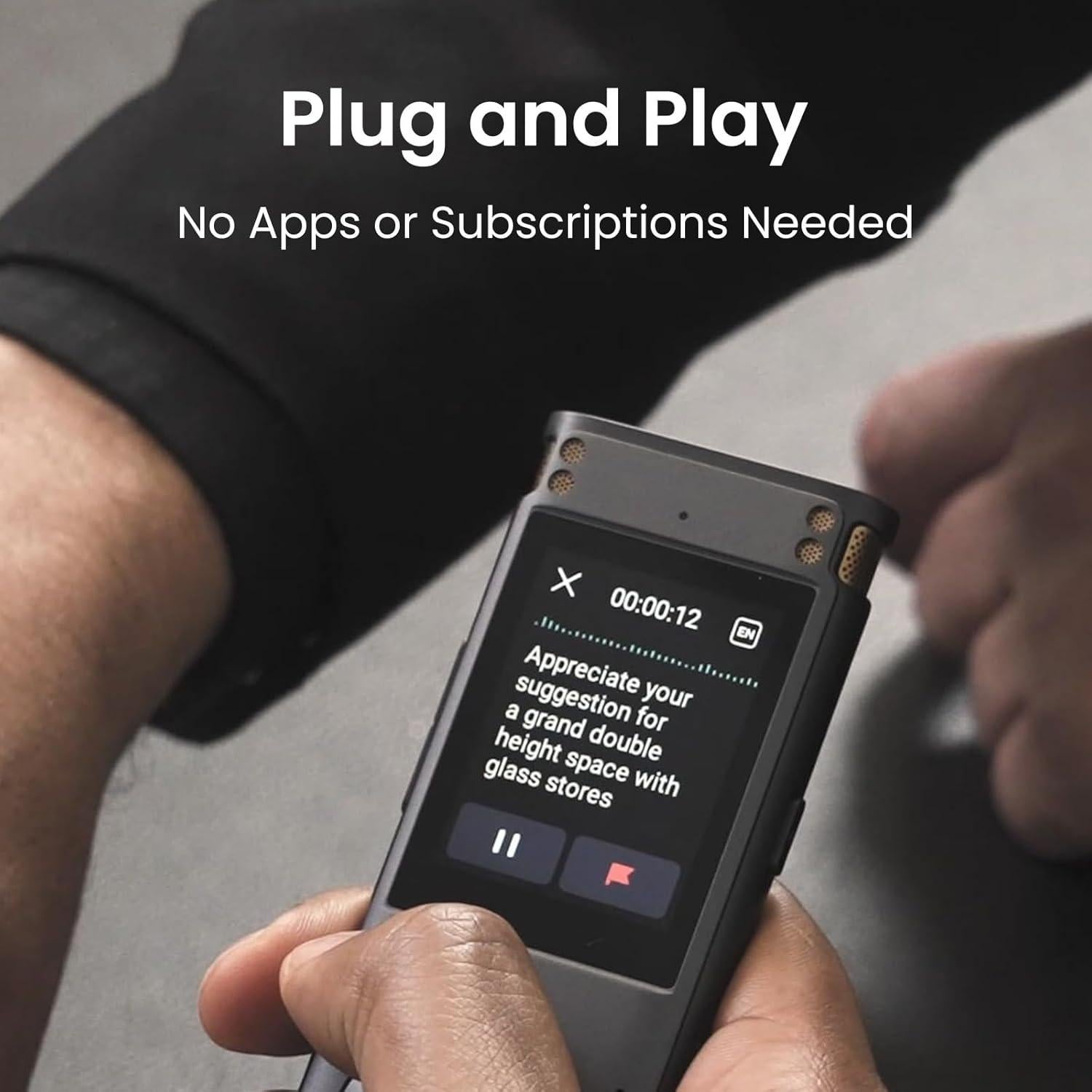 Grabadora de Voz Digital iFLYTEK SR302Pro 32GB con Transcripción