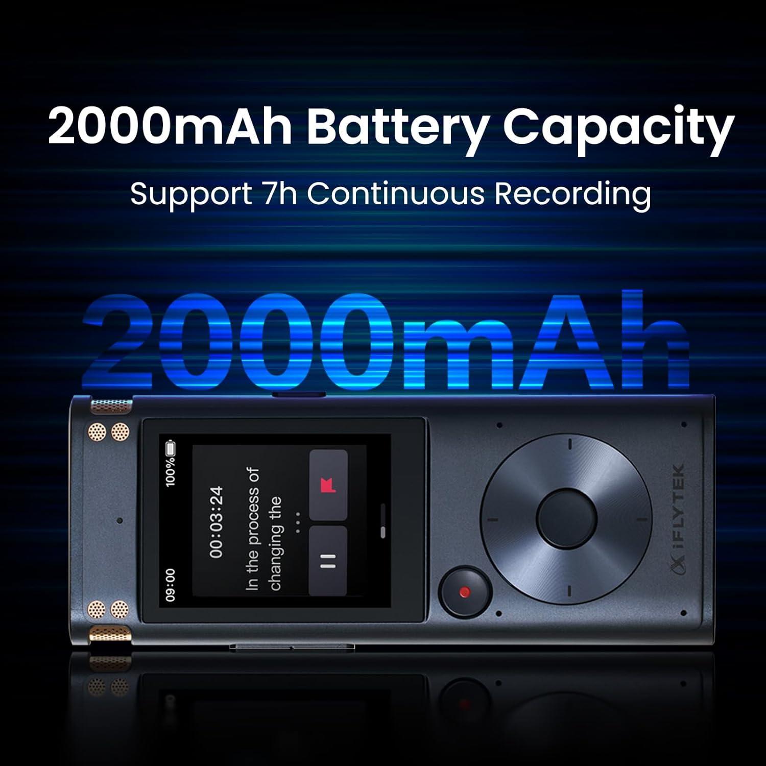 Grabadora de Voz Digital iFLYTEK SR302Pro 32GB con Transcripción