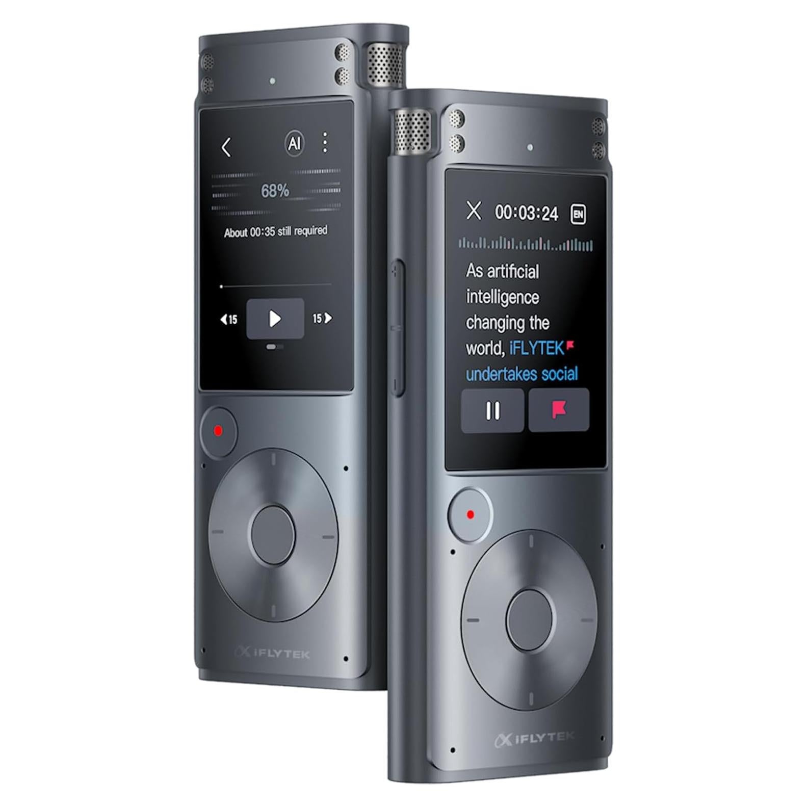 Grabadora de Voz AI iFLYTEK con Transcripción 5 Idiomas