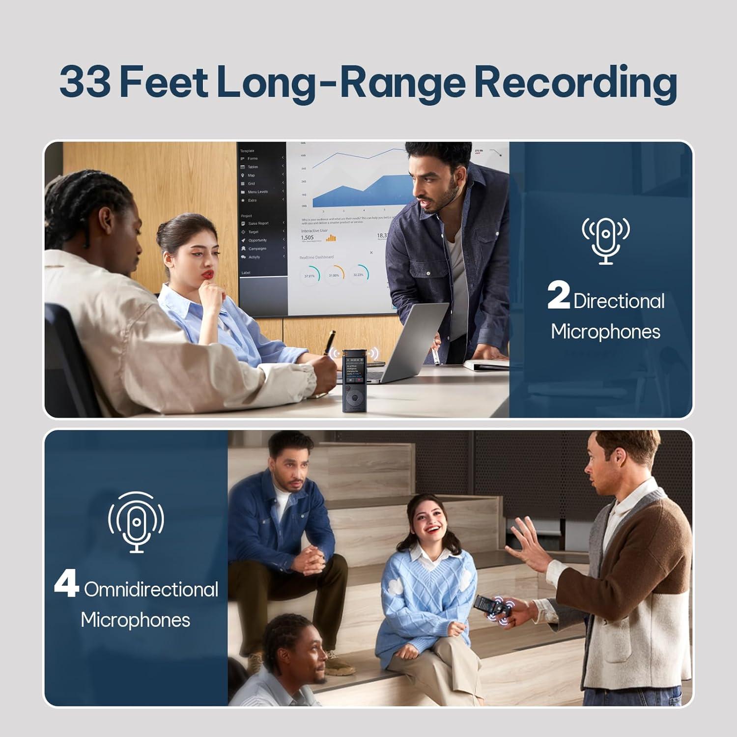 Grabadora de Voz AI iFLYTEK con Transcripción 5 Idiomas