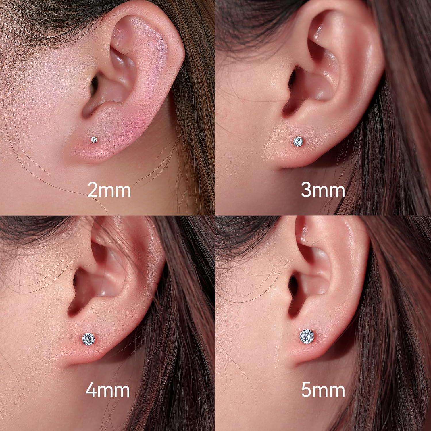 Pendientes de Titanio Hipoalergénicos Limerencia 20G 6mm