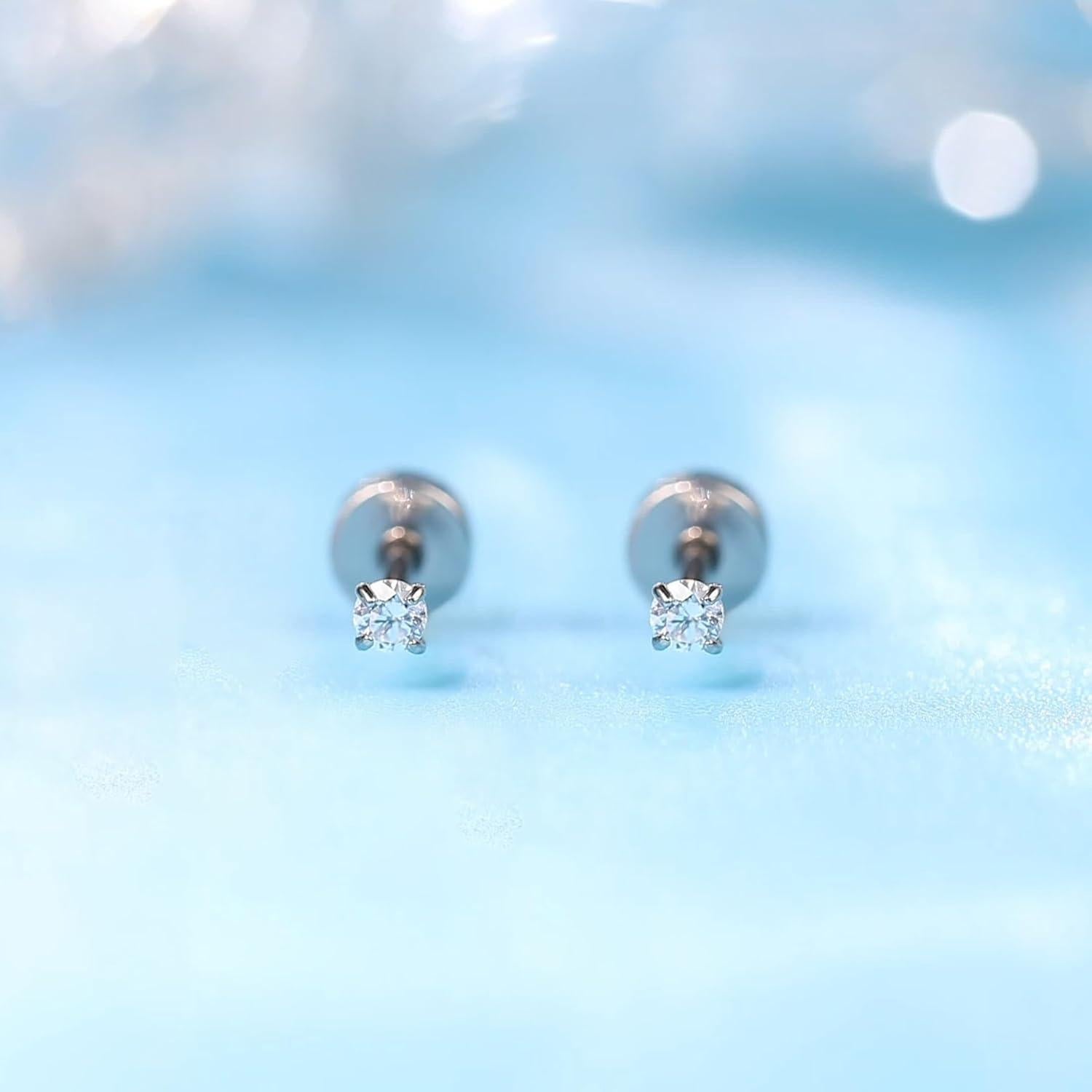 Pendientes de Titanio Hipoalergénicos Limerencia 20G 6mm