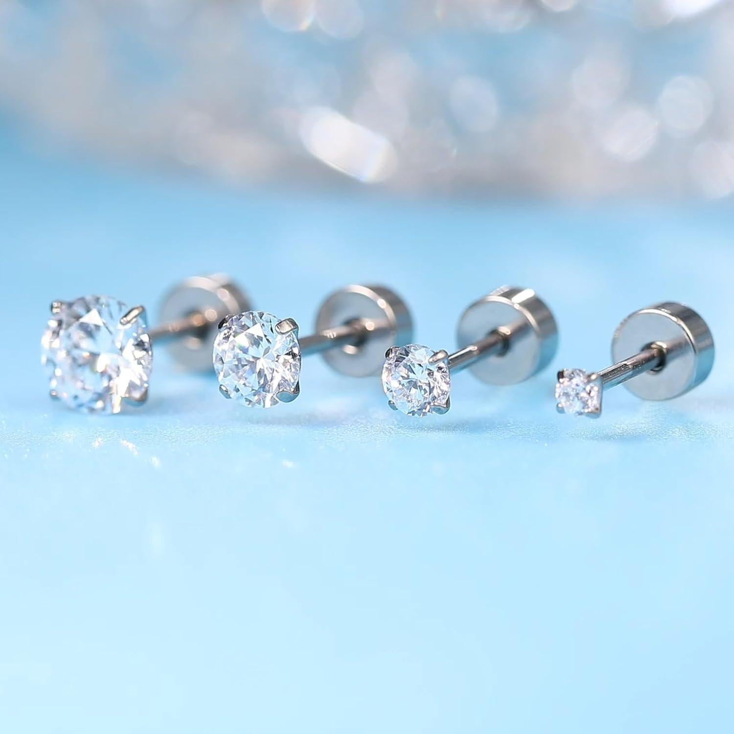 Pendientes de Titanio Hipoalergénicos Limerencia 20G 6mm