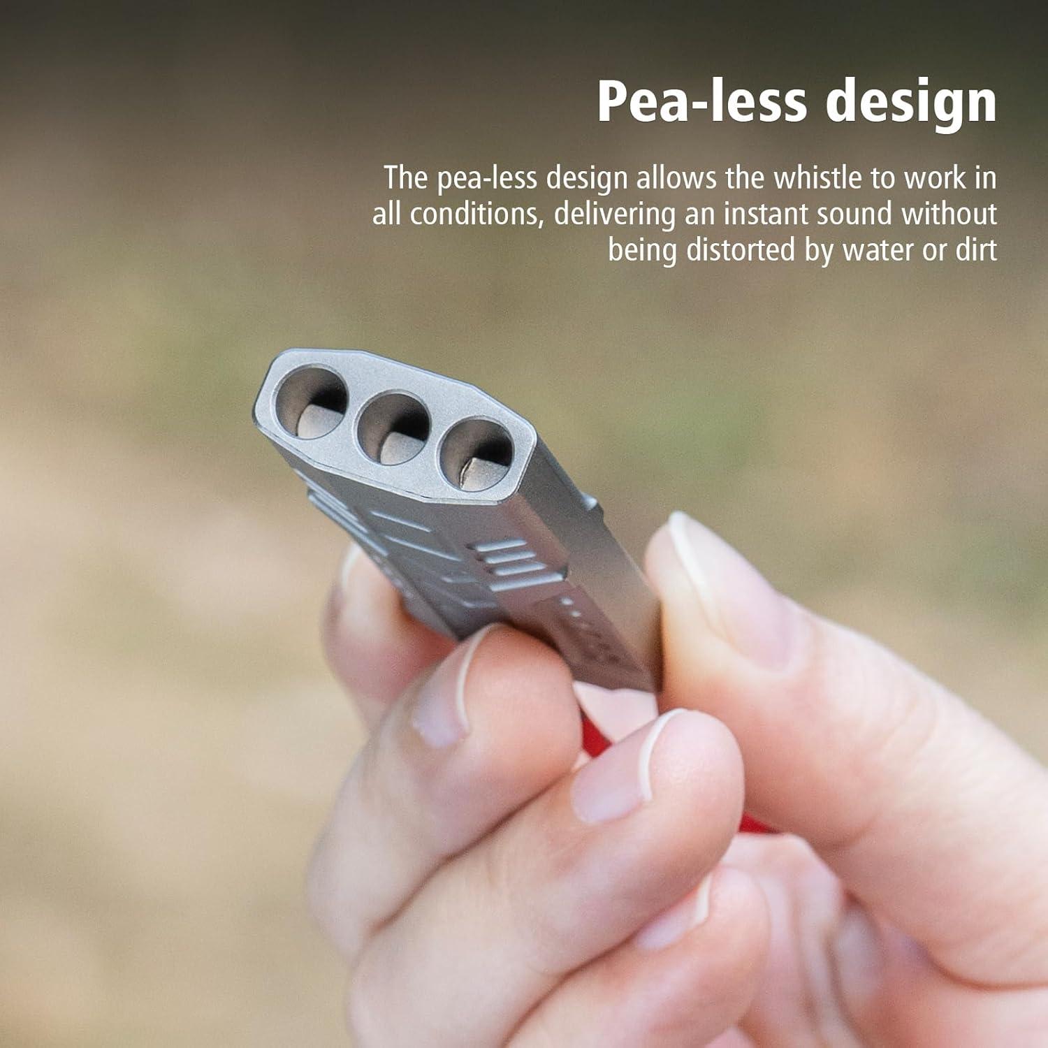 Silbato de Titanio Boundless Voyage Ti9022O 120dB Portátil