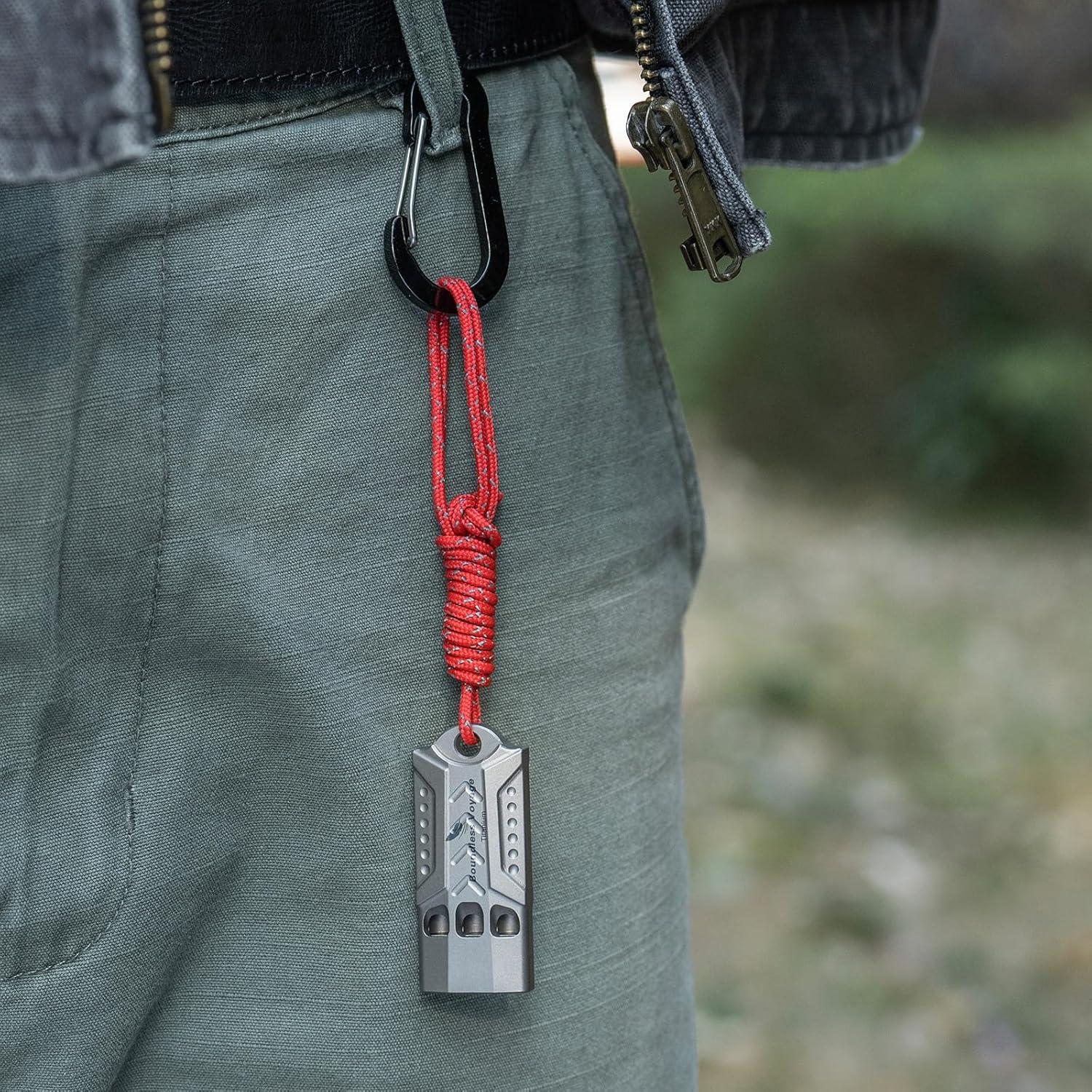 Silbato de Titanio Boundless Voyage Ti9022O 120dB Portátil