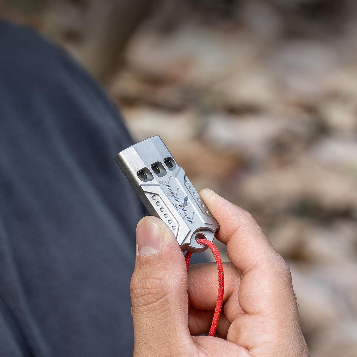 Silbato de Titanio Boundless Voyage Ti9022O 120dB Portátil