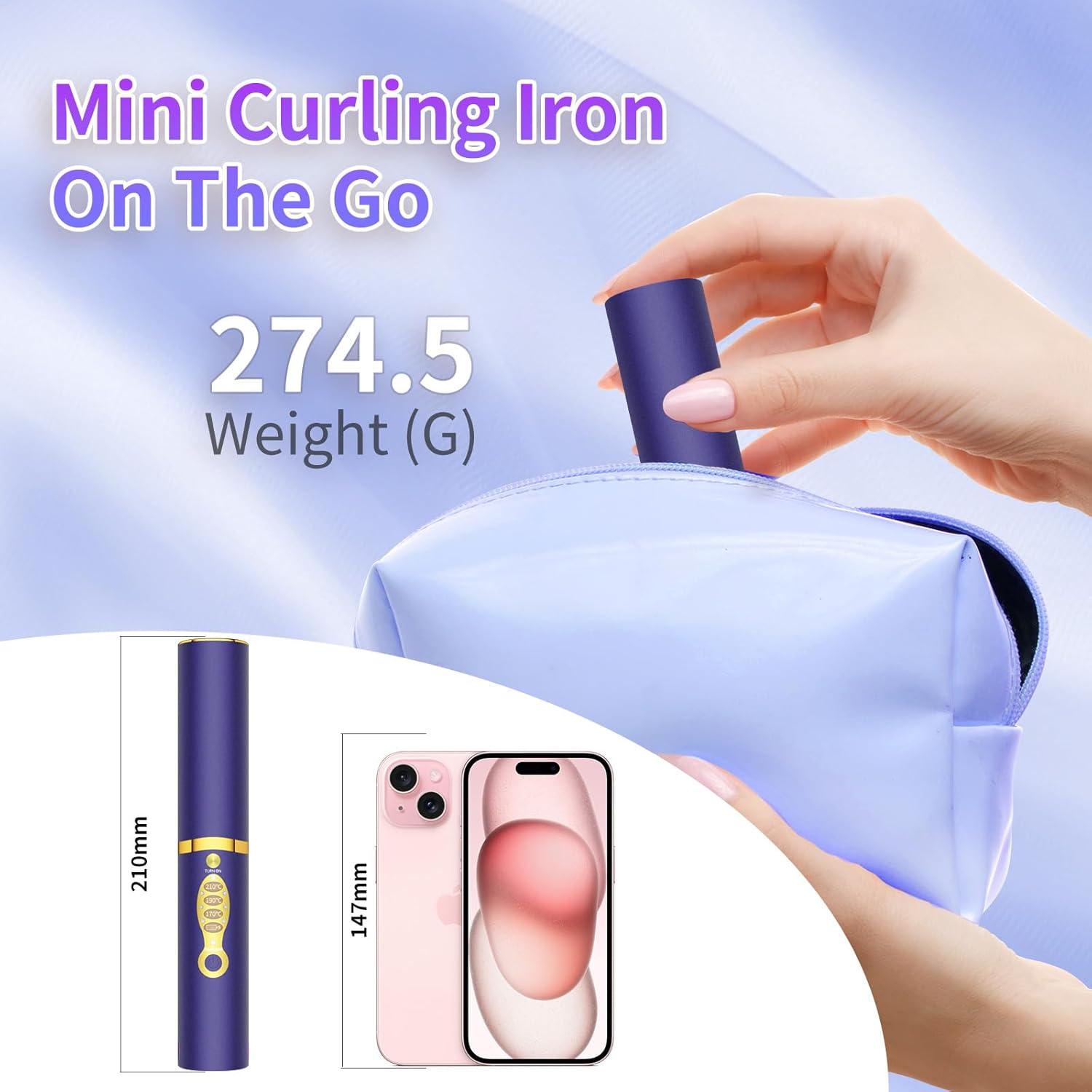 Plancha de Pelo Inalámbrica OBEST 2 en 1 con Tapa de Seguridad