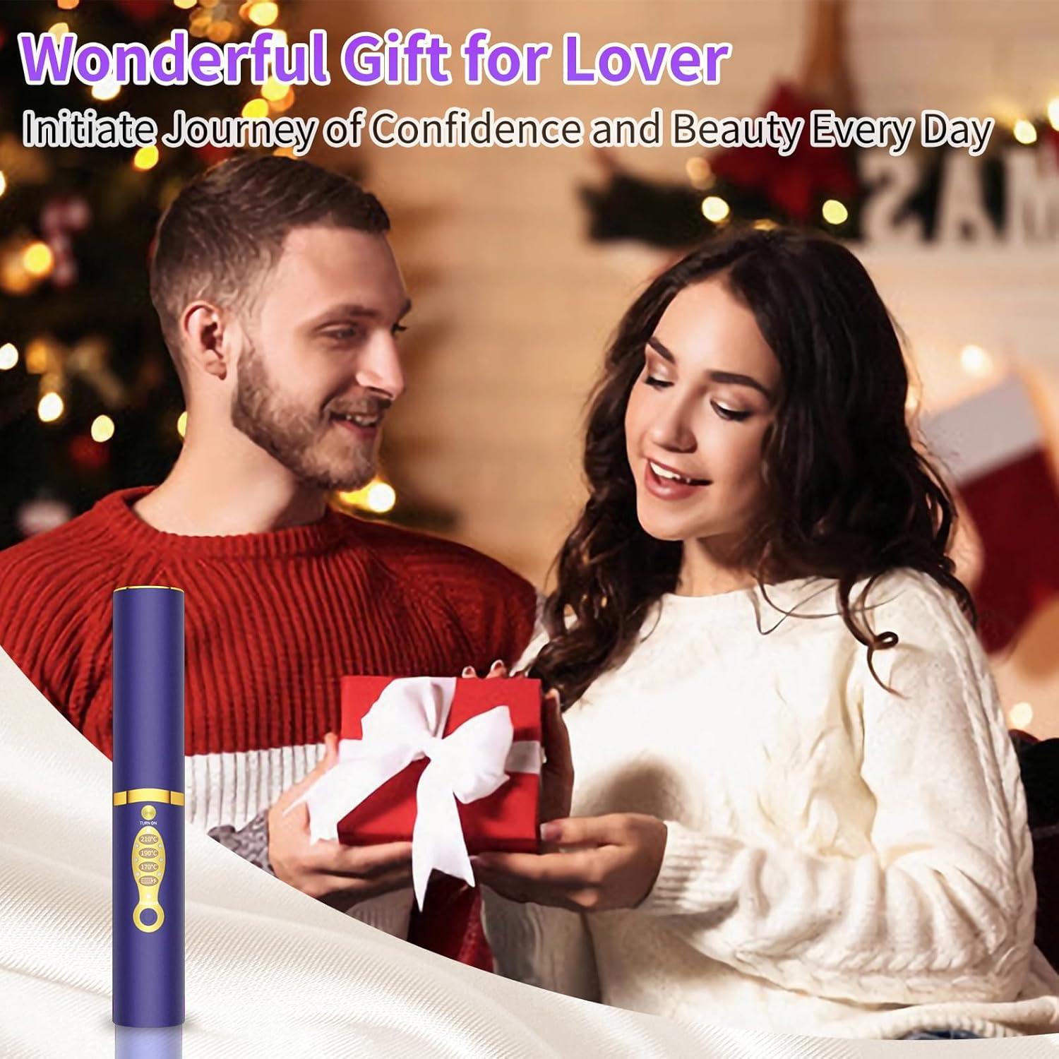 Plancha de Pelo Inalámbrica OBEST 2 en 1 con Tapa de Seguridad