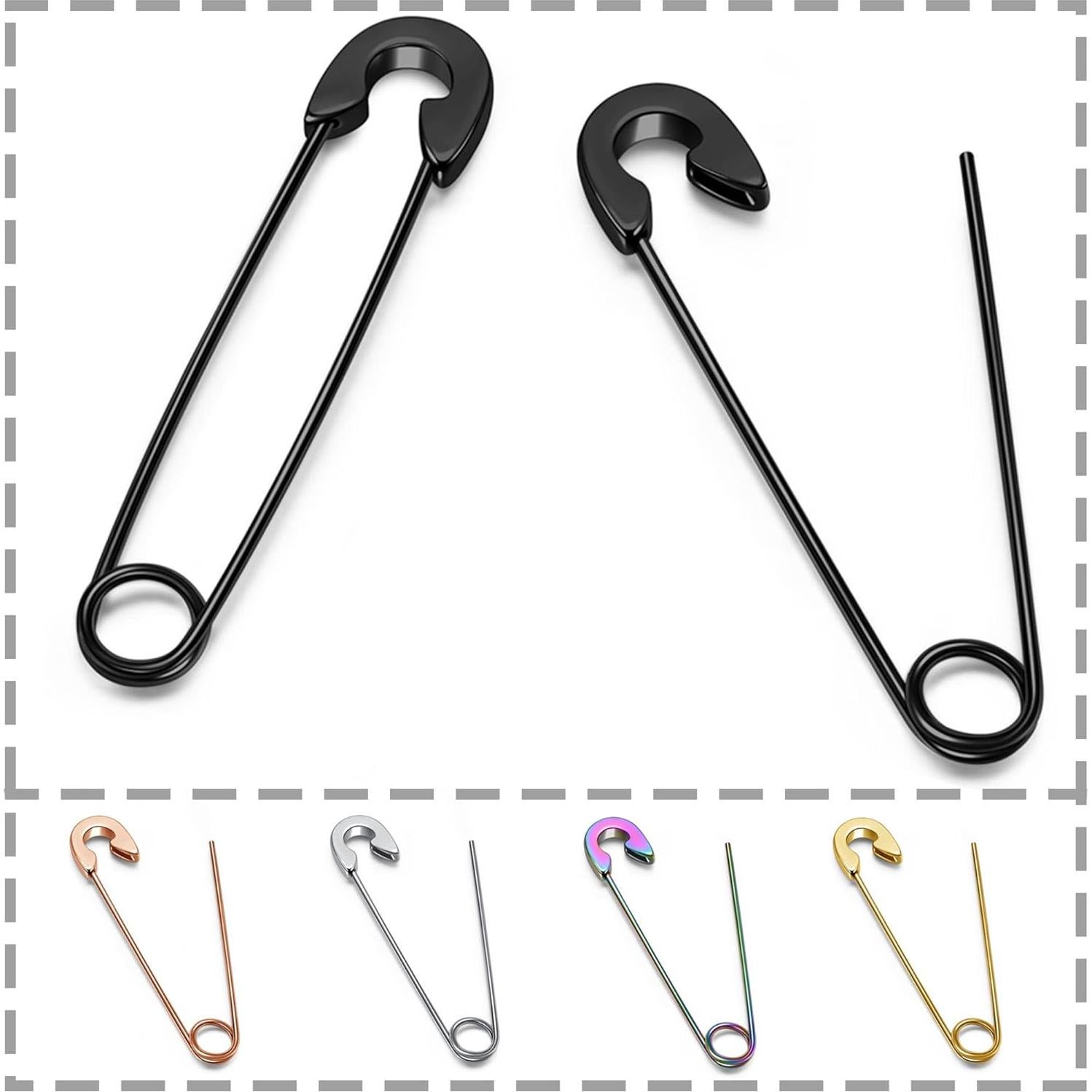 5 Pares de Pendientes de Seguridad 316L Sunligoo Hipoalergénicos