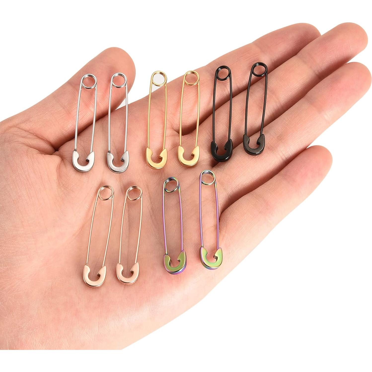 5 Pares de Pendientes de Seguridad 316L Sunligoo Hipoalergénicos