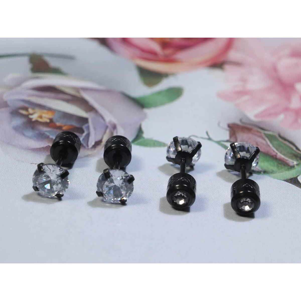 Pendientes de Stud Hipoalergénicos Titanio 20G 3-6mm JLongo