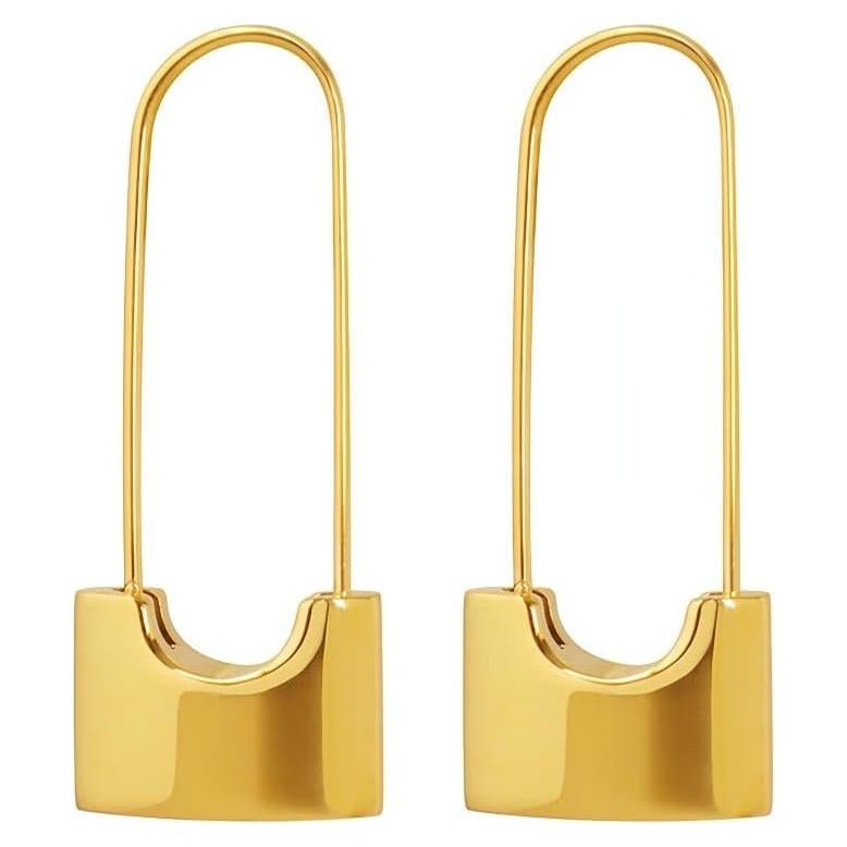 Pendientes de Seguridad de Titanio Hipoalergénicos Oro 18k