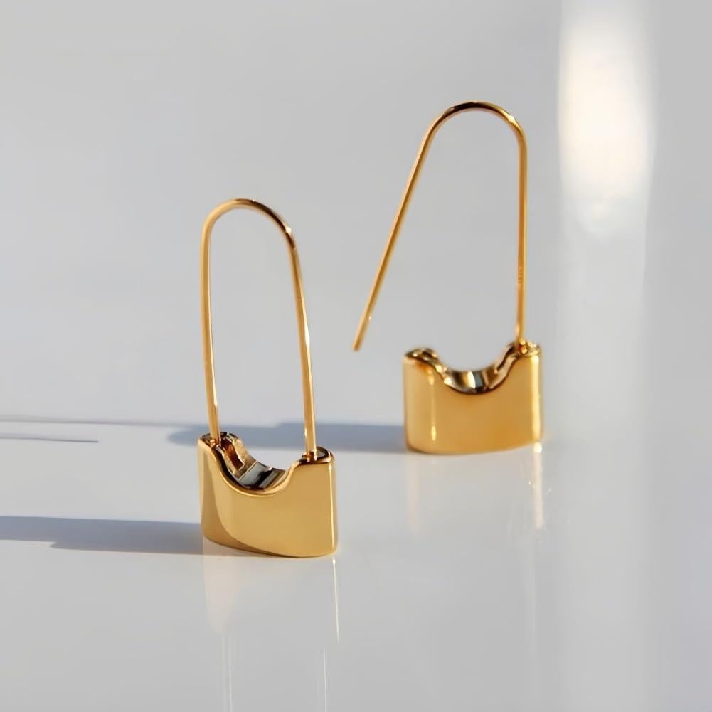 Pendientes de Seguridad de Titanio Hipoalergénicos Oro 18k