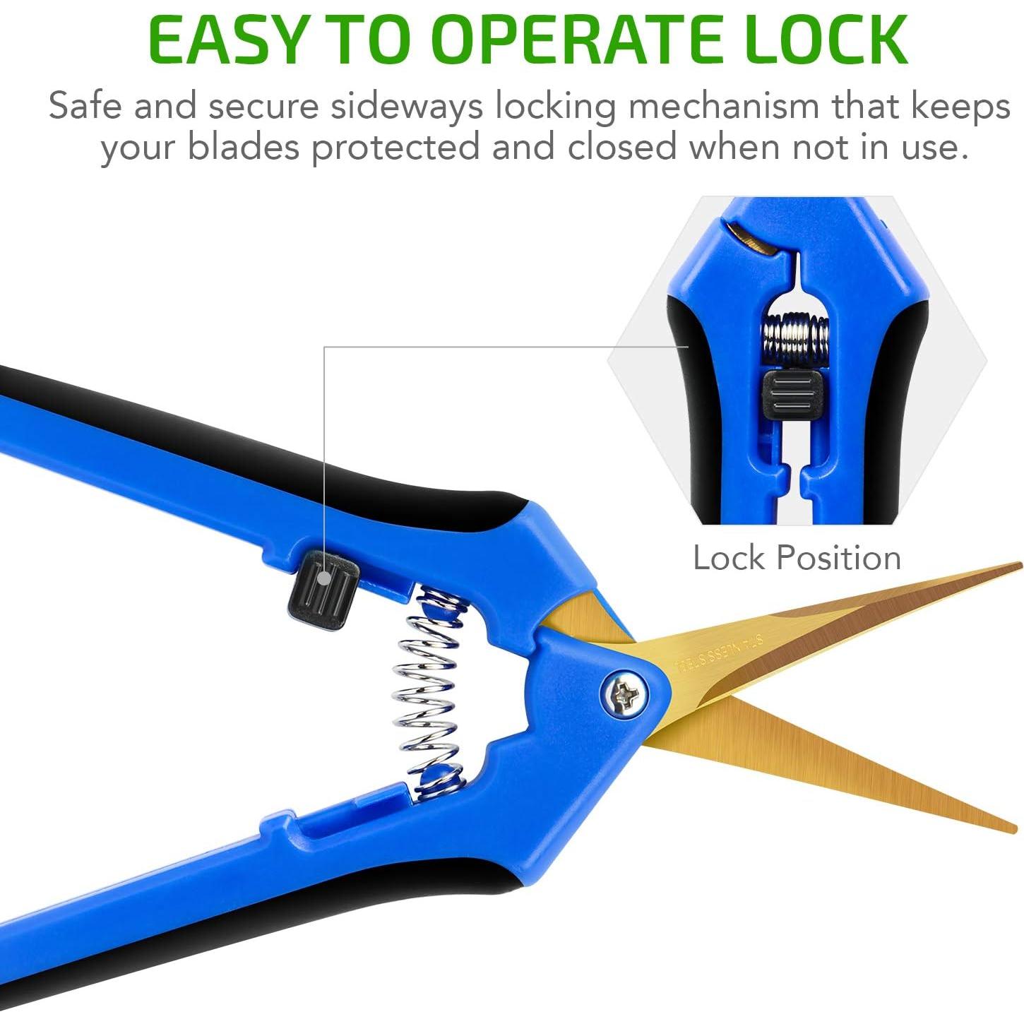 Tijera de Podar Manual iPower GLPRNR6BLTI 16.5cm Titanio Azul