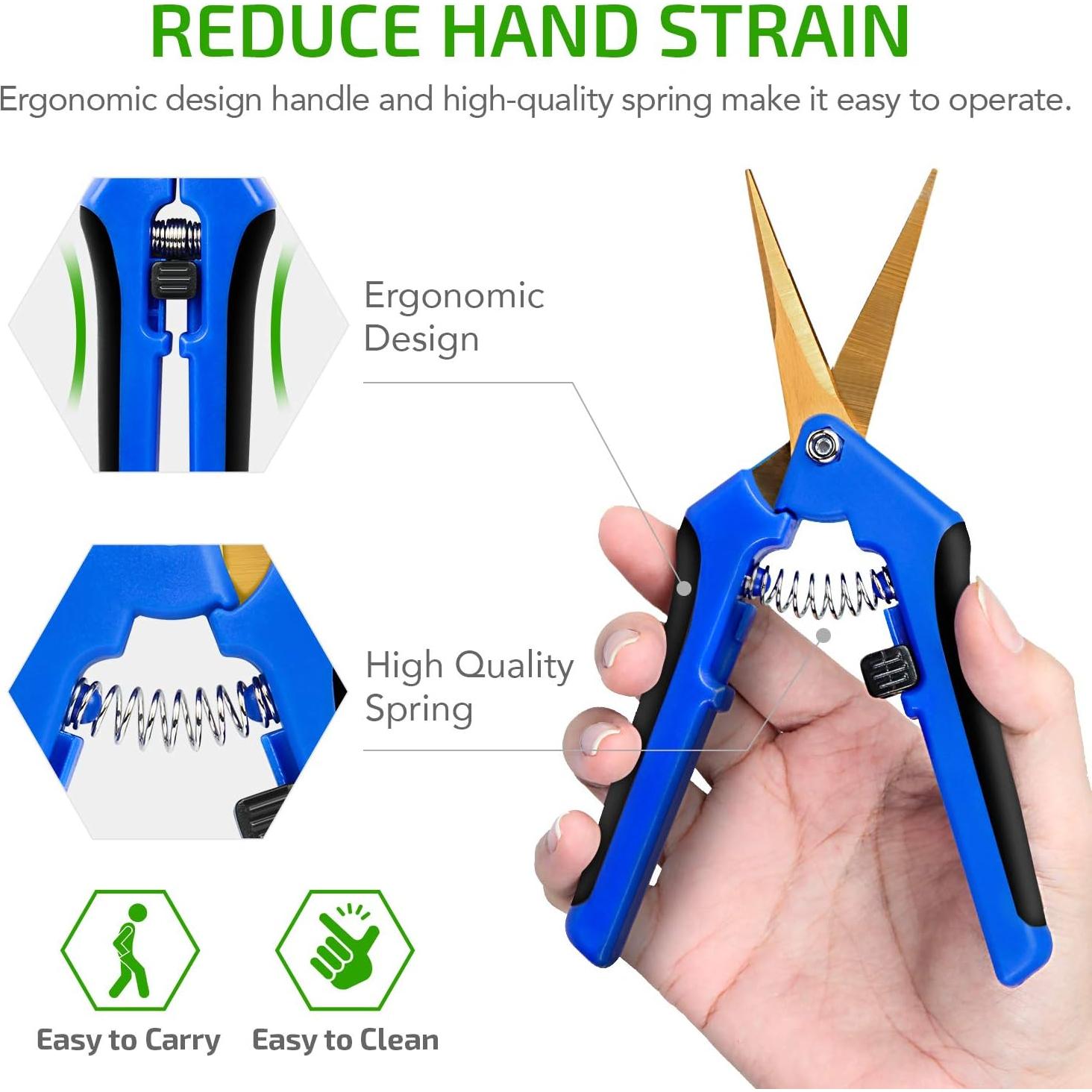 Tijera de Podar Manual iPower GLPRNR6BLTI 16.5cm Titanio Azul