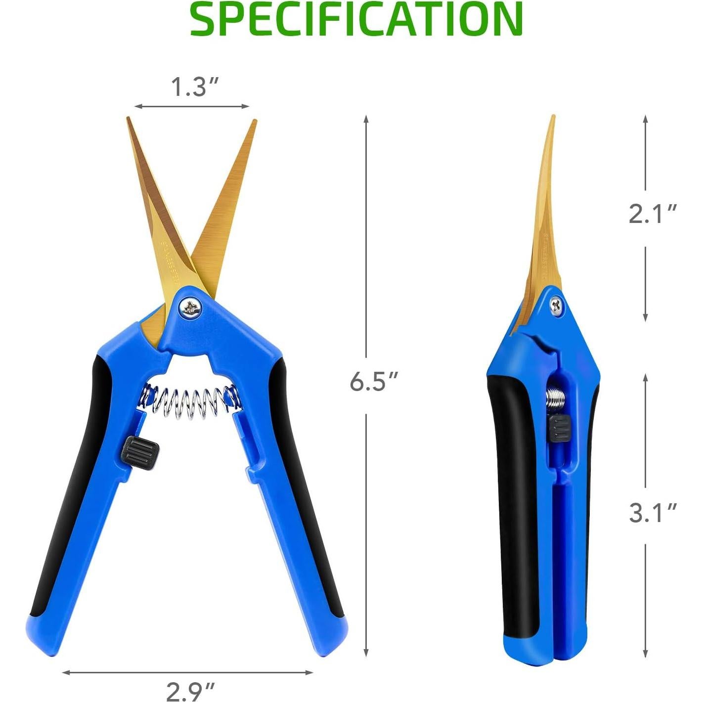 Tijera de Podar Manual iPower GLPRNR6BLTI 16.5cm Titanio Azul
