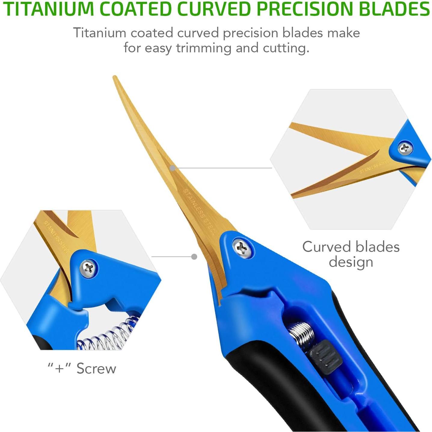 Tijera de Podar Manual iPower GLPRNR6BLTI 16.5cm Titanio Azul