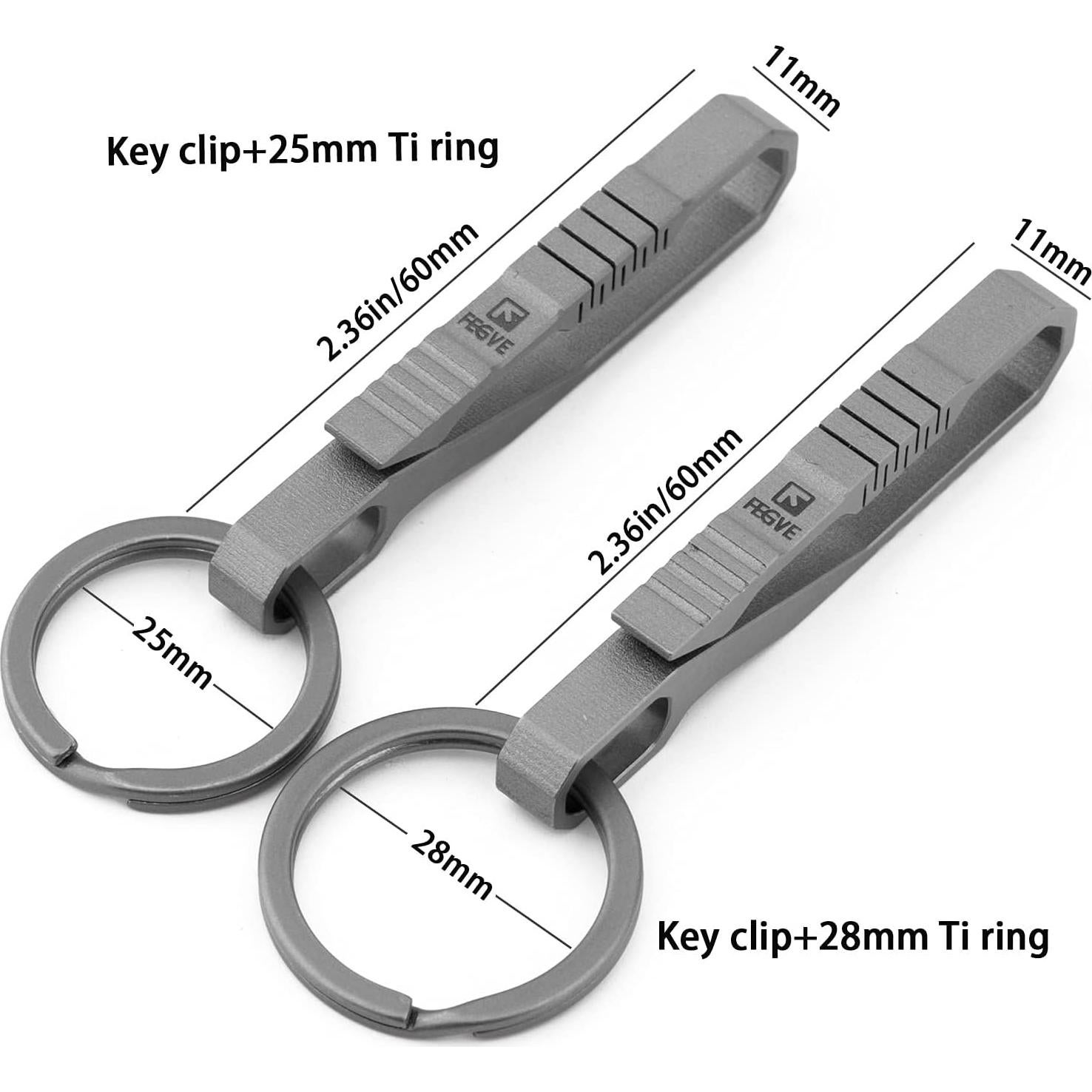 Clip de Llave TISUR de Titanio, Soporte Práctico y Ligero