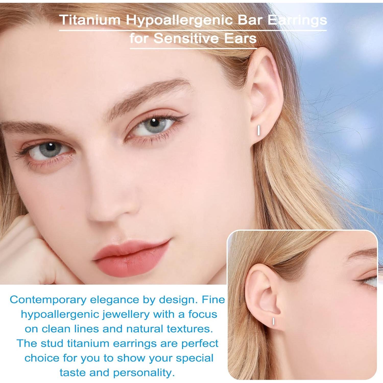 Pendientes de Titanio Hipoalergénicos VGACETI - Estilo Bar