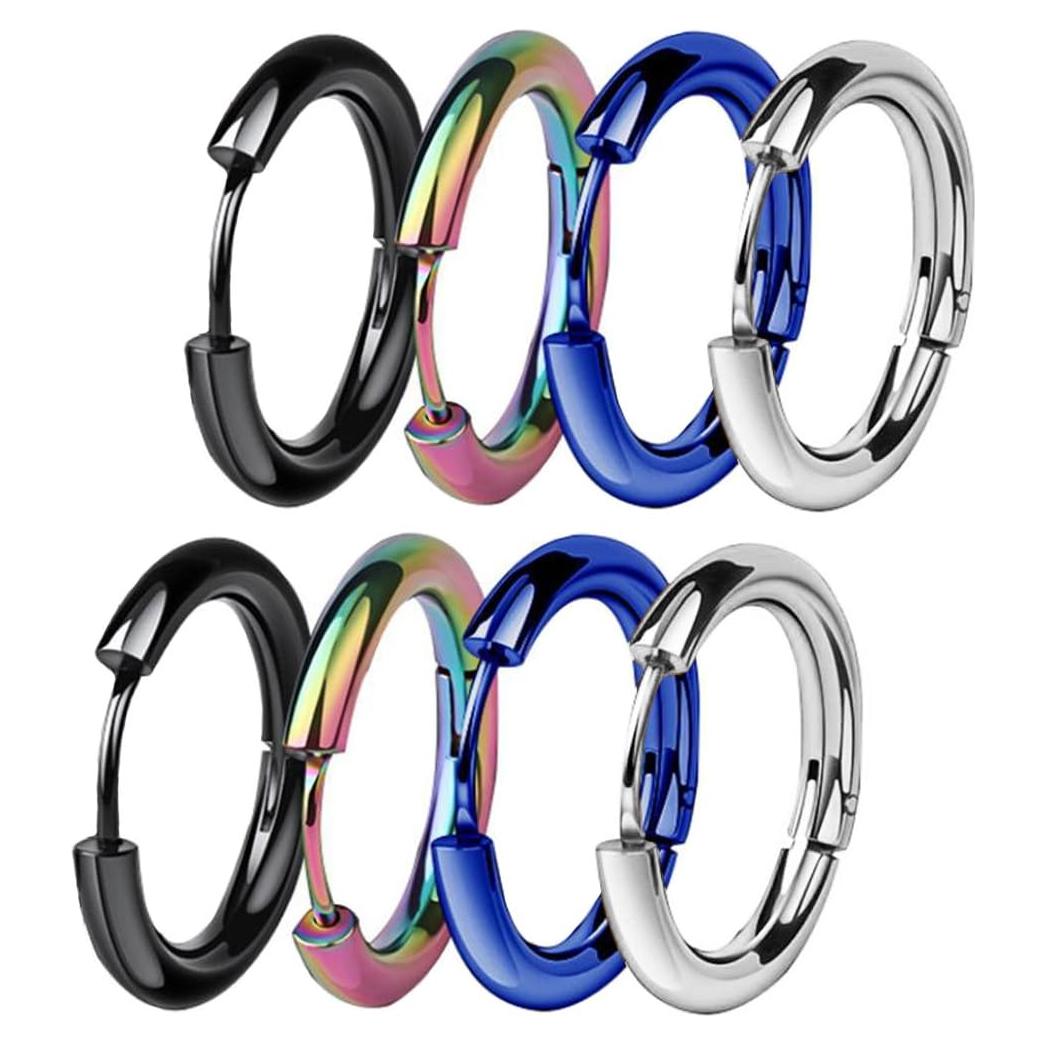 Pendientes de Aro Hipoalergénicos ZHIYAOR 18G Acero Inoxidable