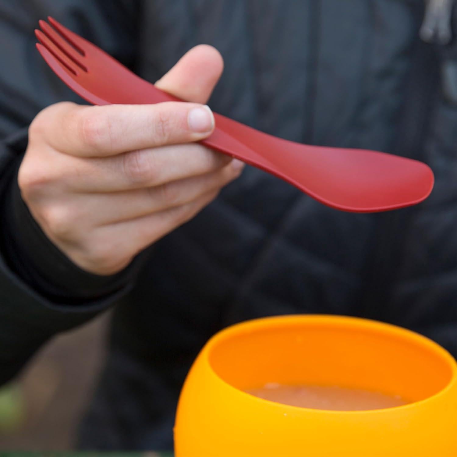 Utensilio de Viaje humangear GoBites Uno Titanio Negro 24.9g