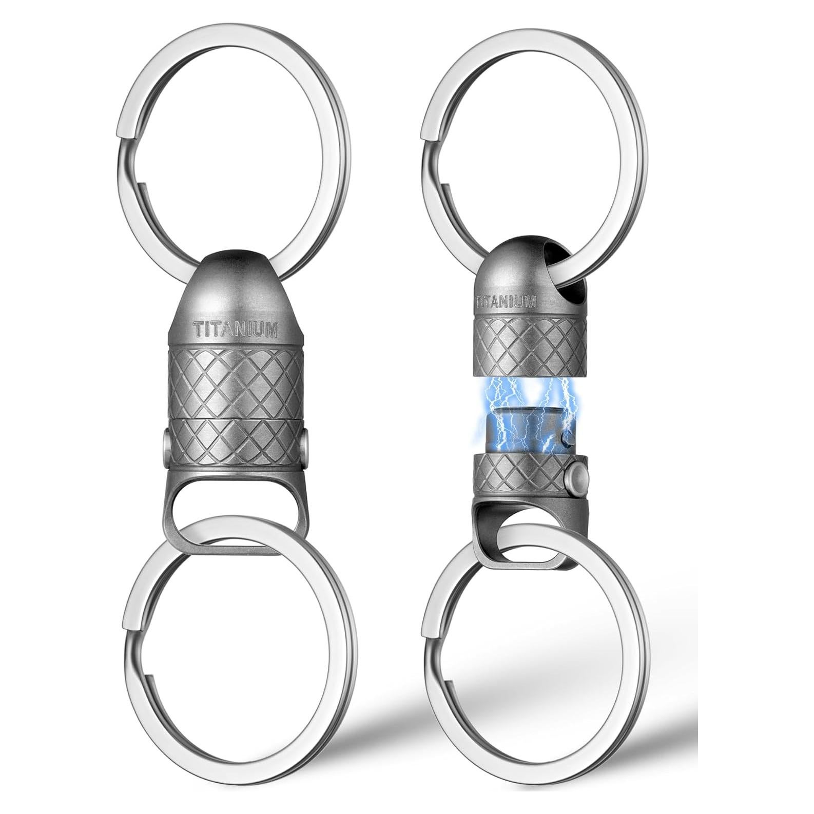 Llave Magnética de Titanio FEGVE con Bloqueo 2 Botones 100 LBS