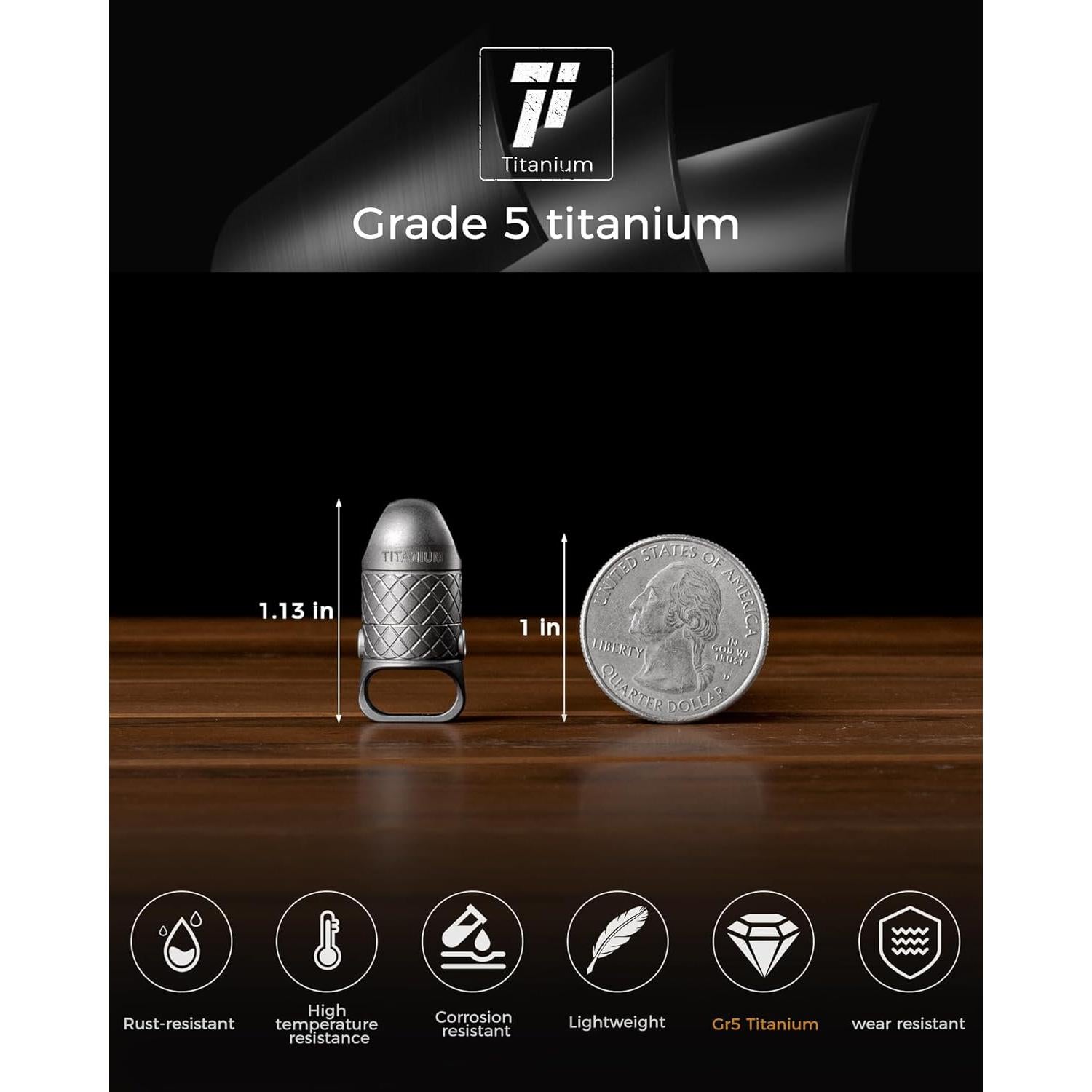 Llave Magnética de Titanio FEGVE con Bloqueo 2 Botones 100 LBS