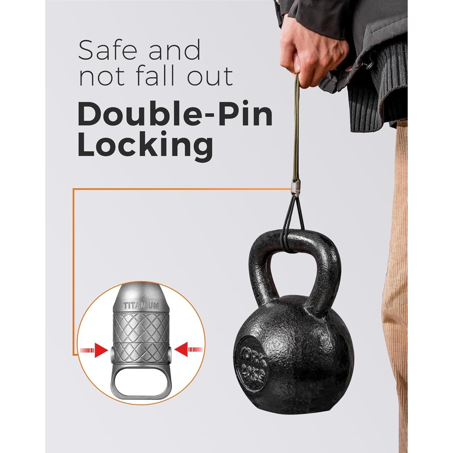 Llave Magnética de Titanio FEGVE con Bloqueo 2 Botones 100 LBS