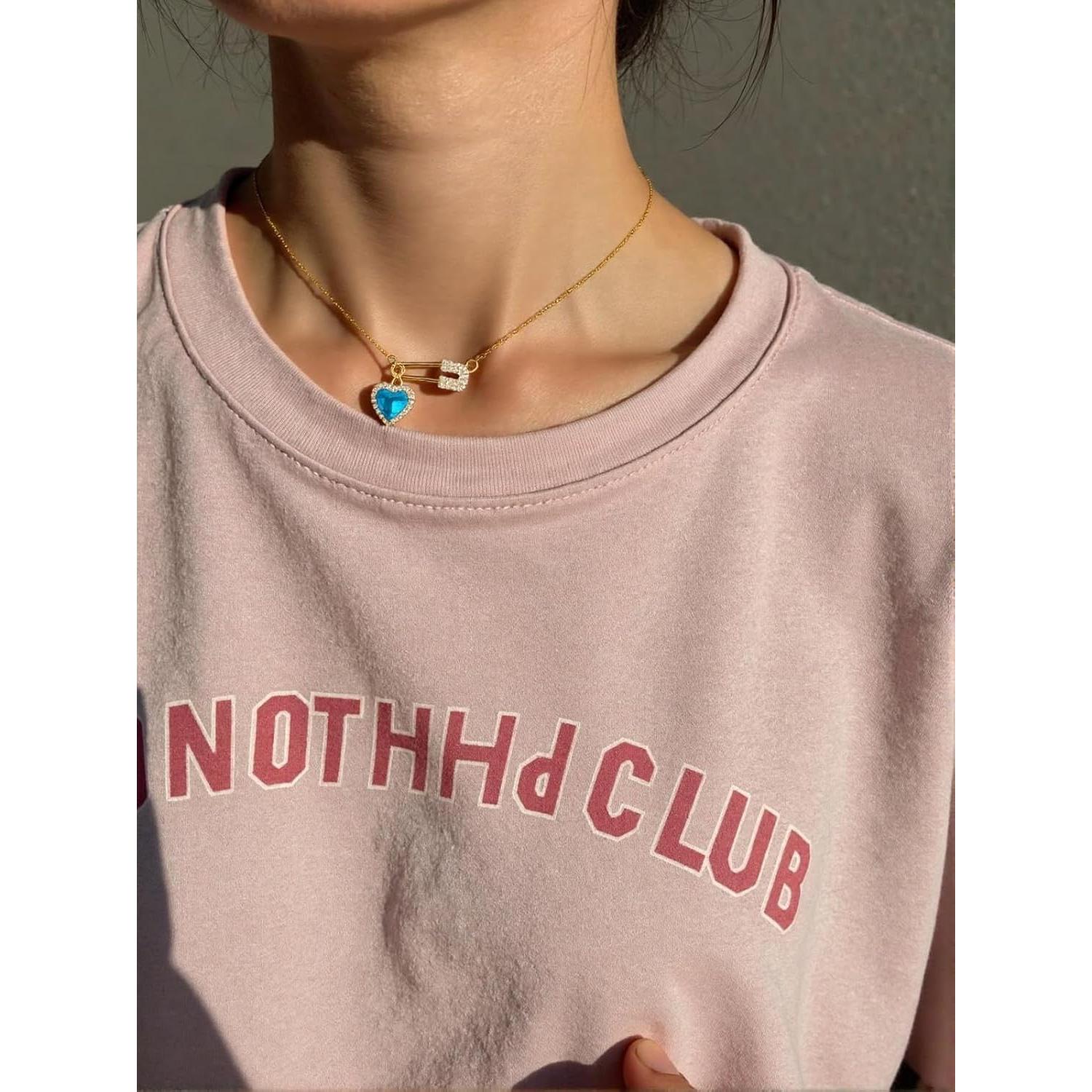 Collar de Alfiler Corazón de Acero Titanio para Mujeres