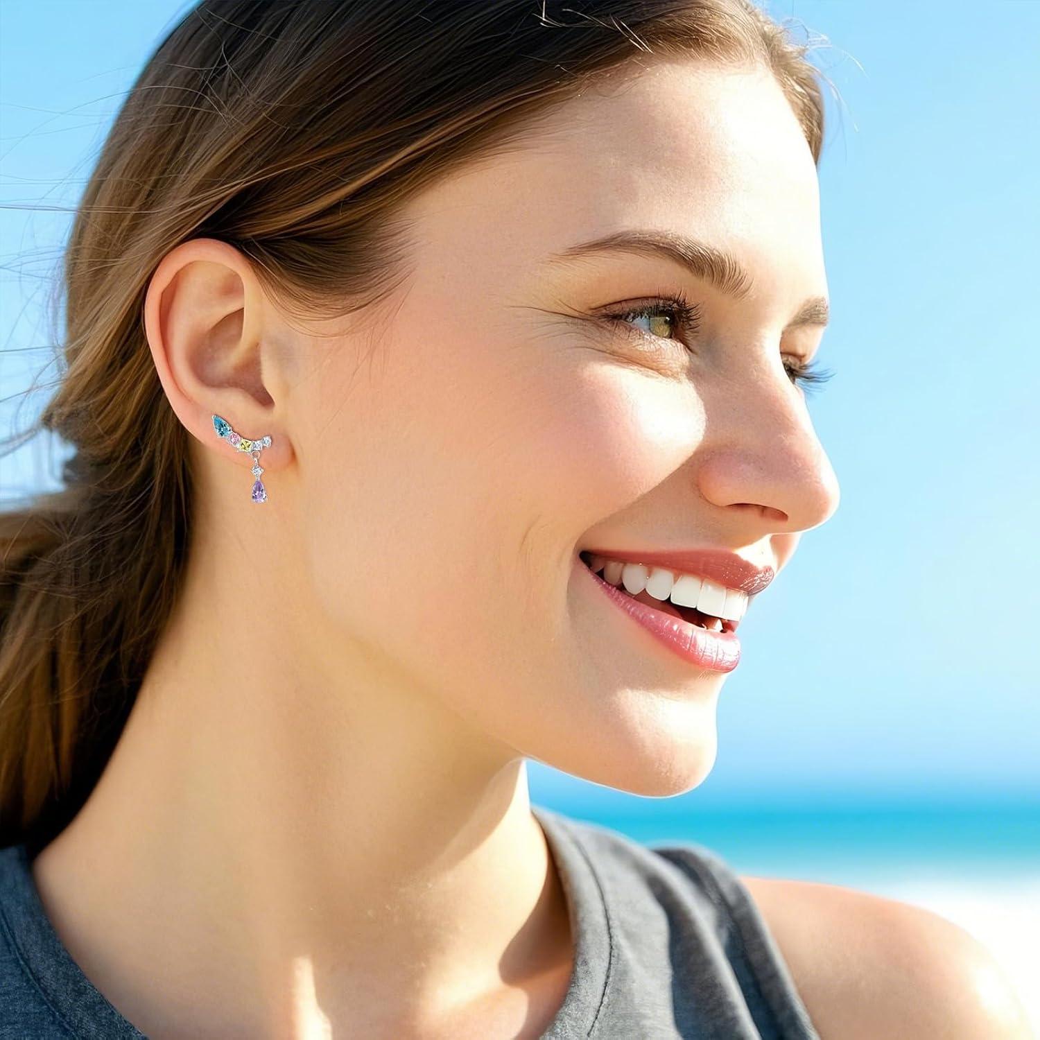 Pendientes de Titanio Hipoalergénicos G23 20G con Zirconia