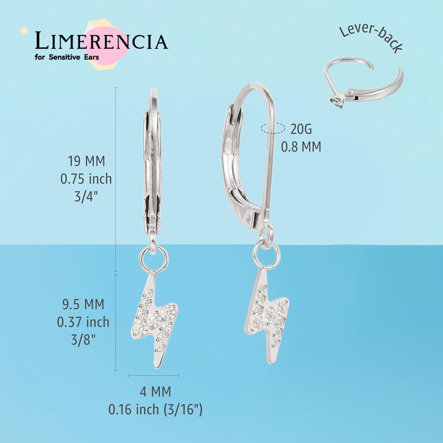 Pendientes Colgantes de Titanio Hipoalergénicos Limerencia F136