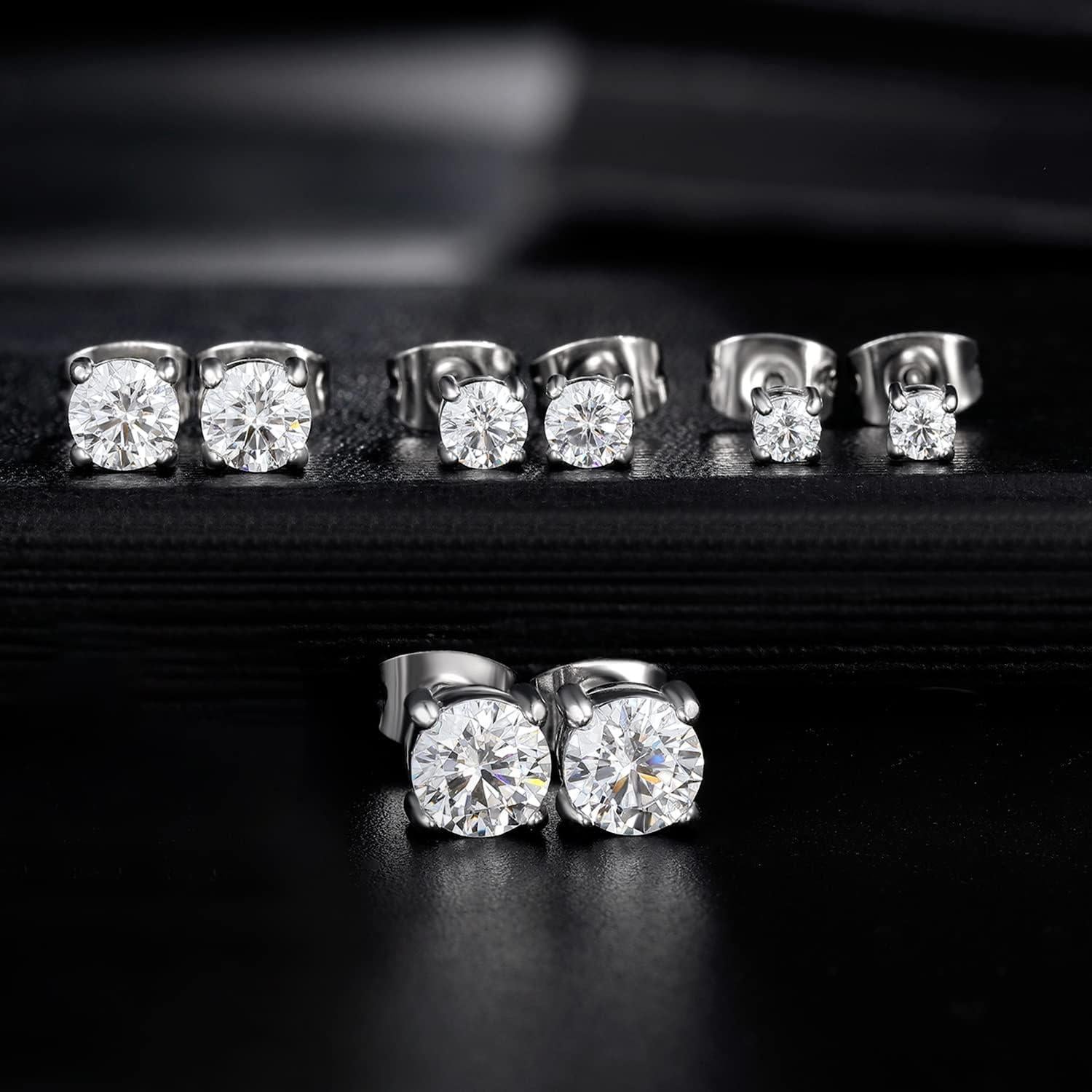 Conjunto de Pendientes Hipoalergénicos MDFUN Titanio 3-6mm