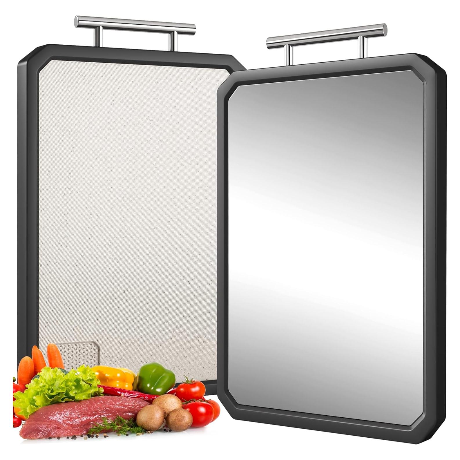 Tabla de Cortar Doble Cara Lozovin 40.64x30.48cm Titanio