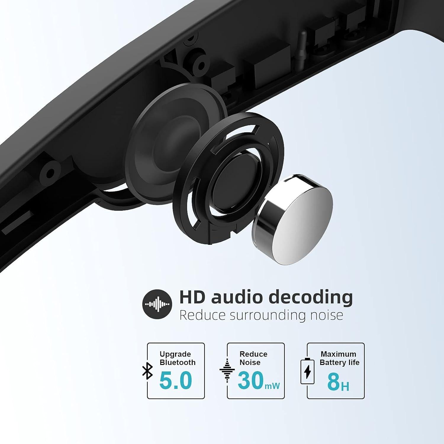 Gafas de Seguridad Inteligentes Benjun con Bluetooth 5.0 y Audio Abierto