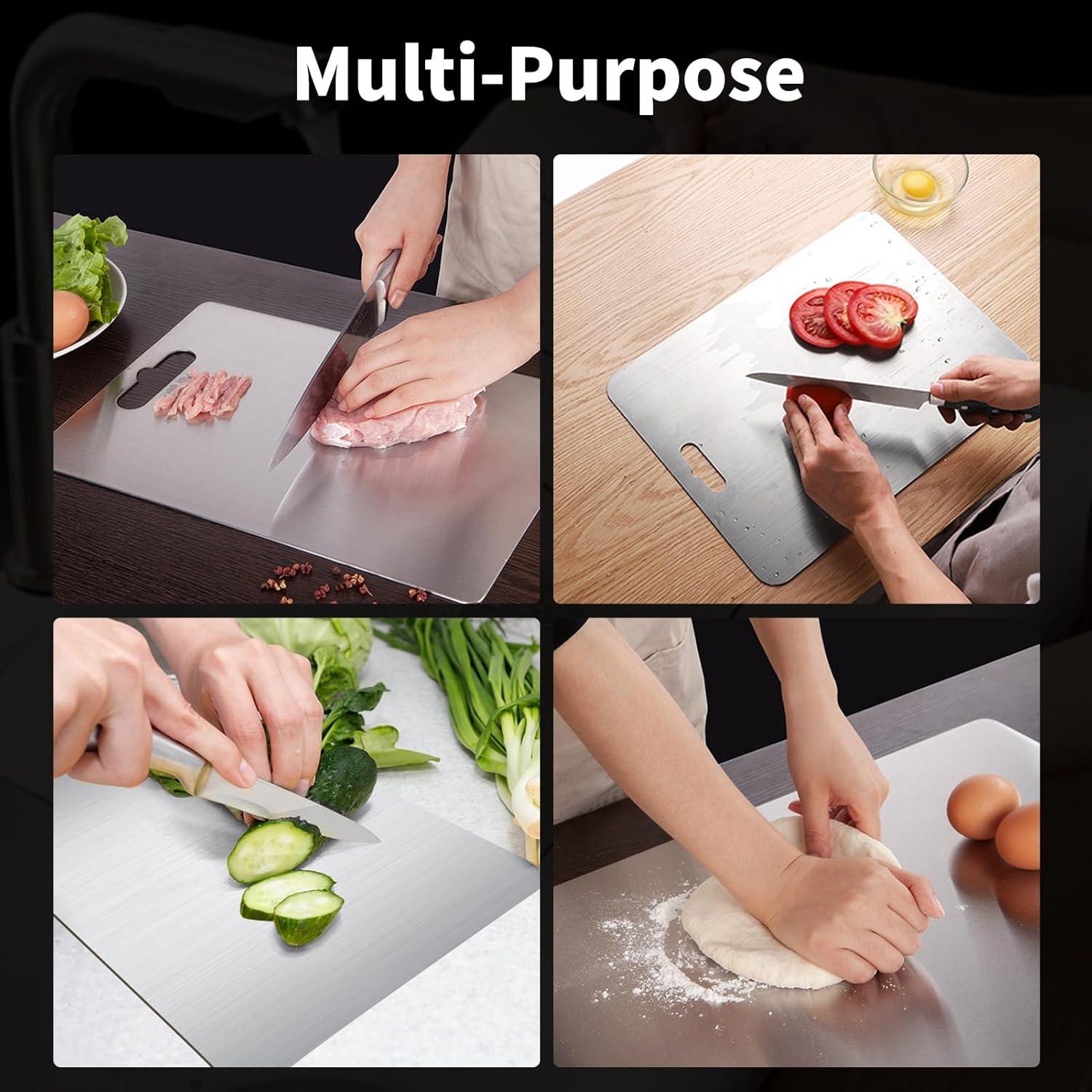 Tabla de Cortar de Titanio Doble Cara 30.48x20.32 cm