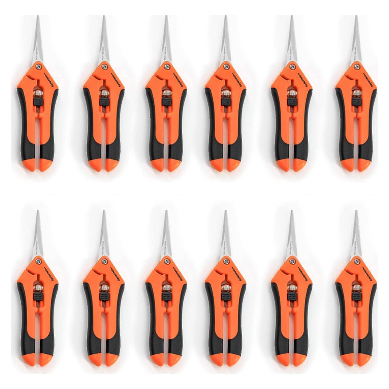 Tijeras de podar HOMEANING 12PCS con cuchillas de titanio