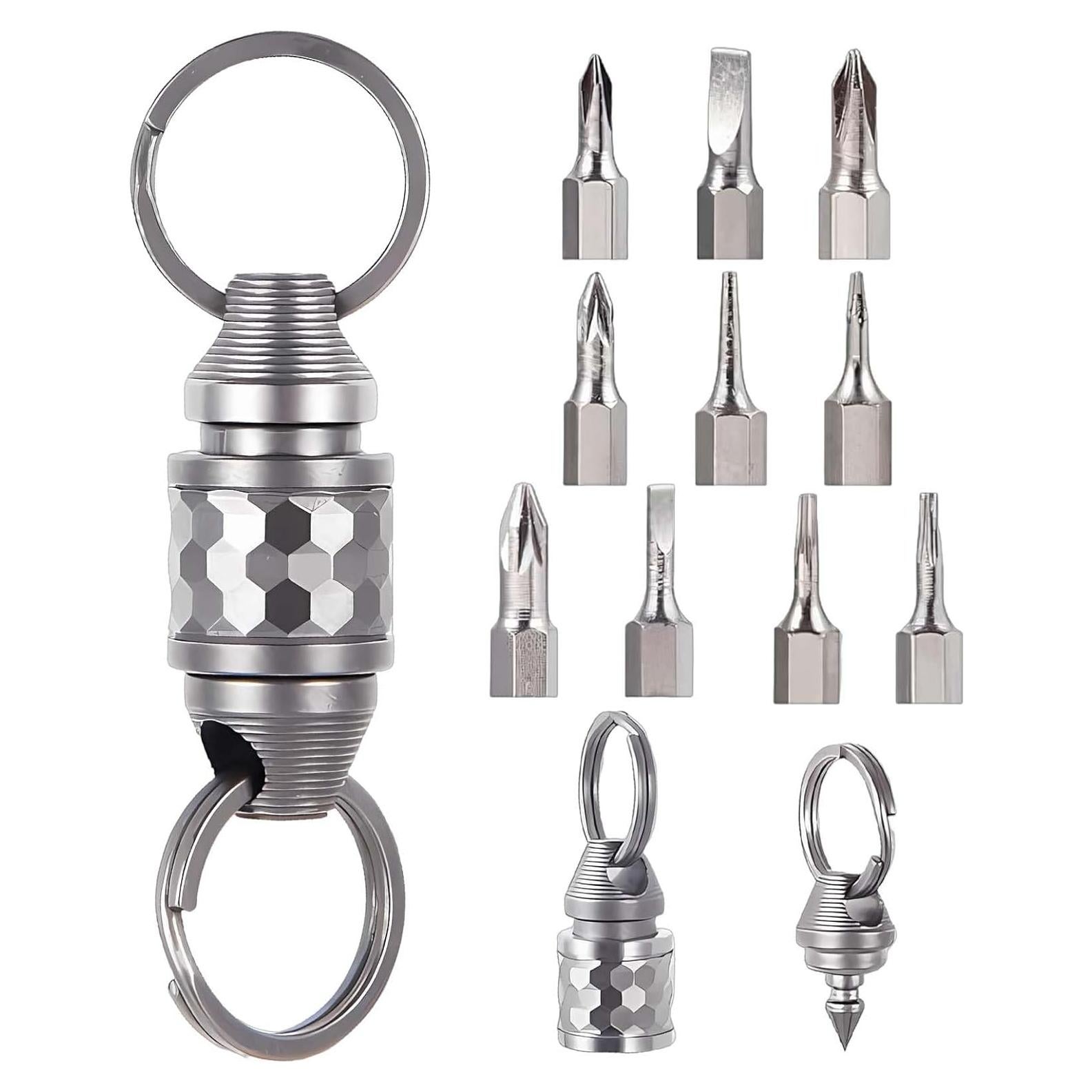 Llave de liberación rápida Titanio Plateado 6.6cm con Accesorios