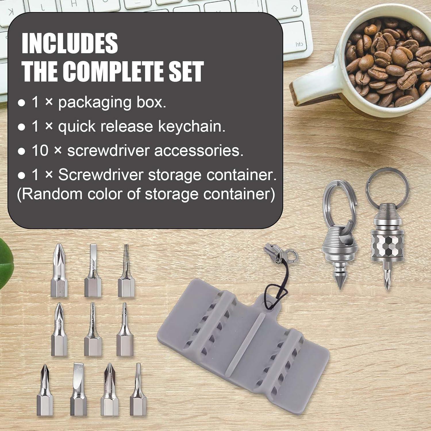 Llave de liberación rápida Titanio Plateado 6.6cm con Accesorios