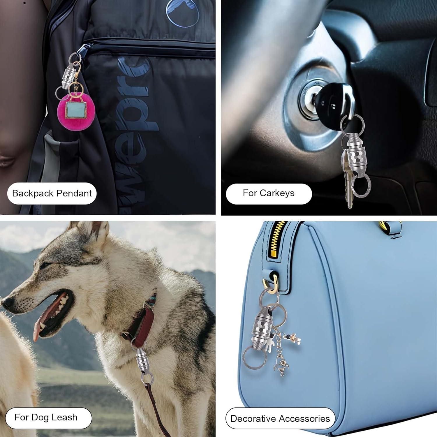 Llave de liberación rápida Titanio Plateado 6.6cm con Accesorios