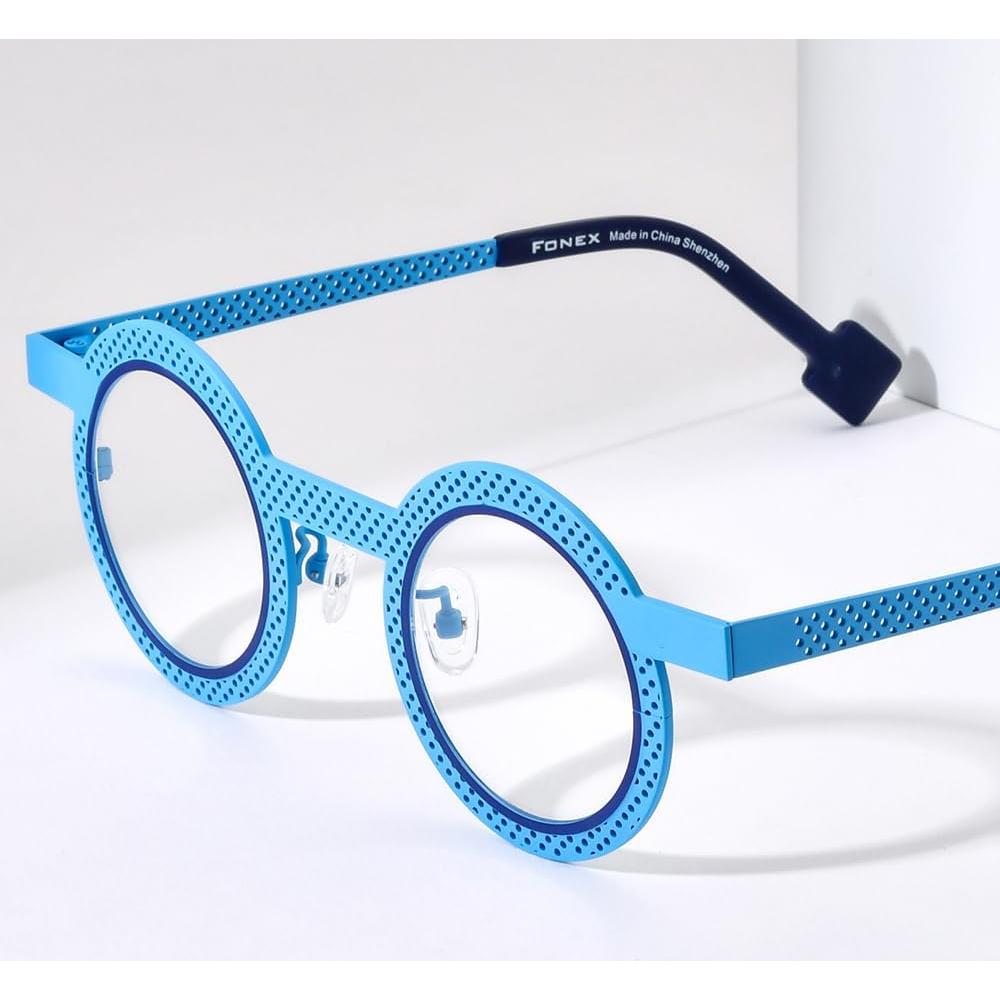 Montura de Gafas de Titanio Puro Coloridas Unisex F85749