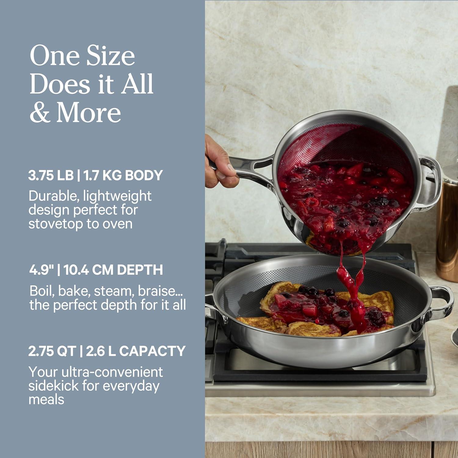 Mini Olla Perfecta de Titanio Pro Nuestra Opción 2.6L Cromo