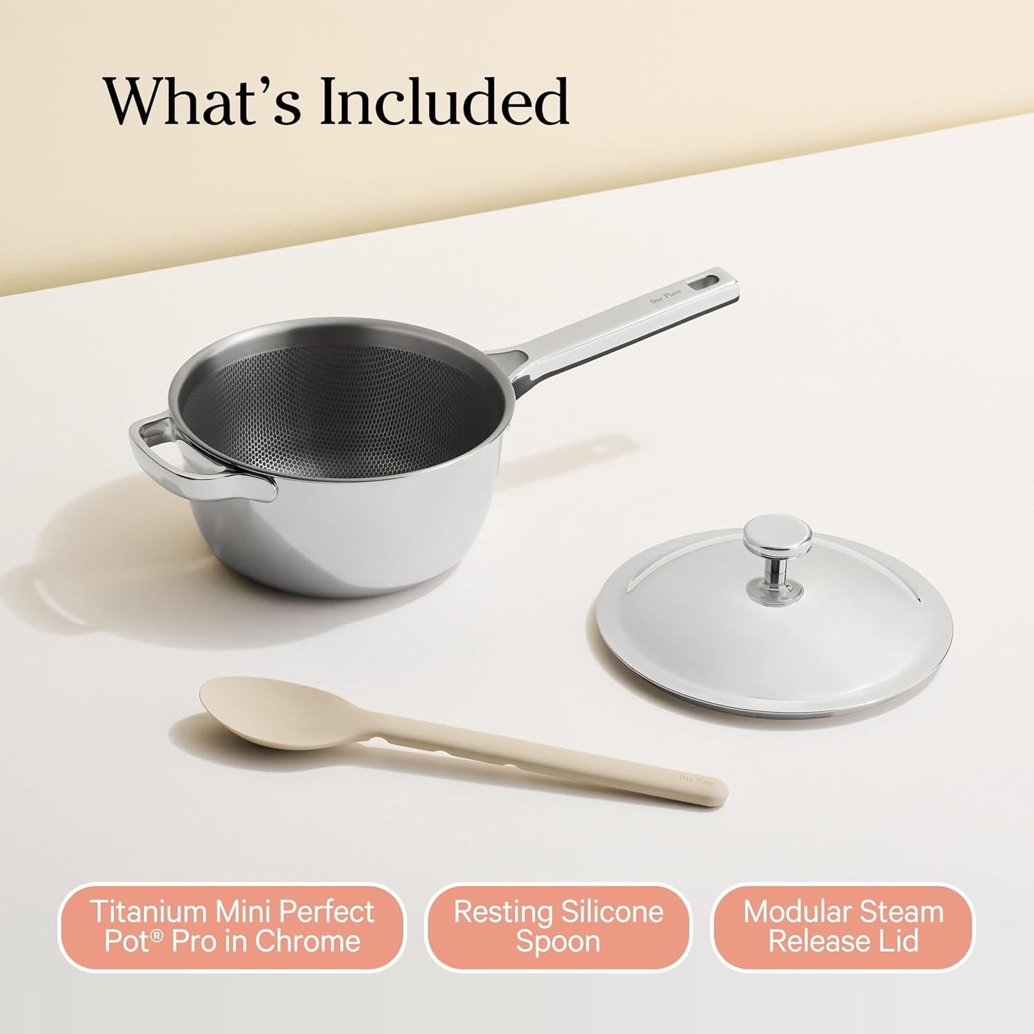 Mini Olla Perfecta de Titanio Pro Nuestra Opción 2.6L Cromo