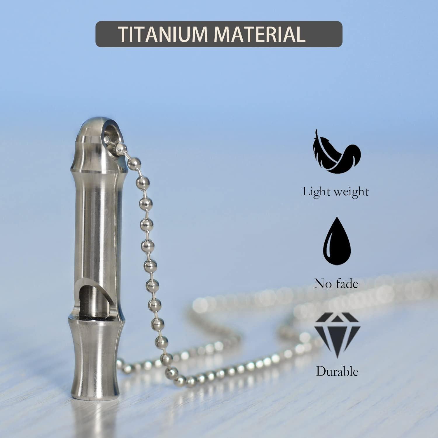 Silbato de Emergencia Autuveen de Titanio 120dB Mini-ti