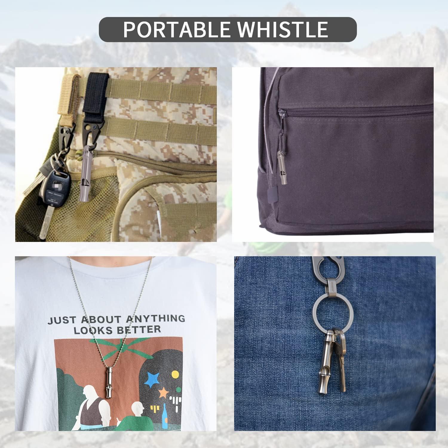 Silbato de Emergencia Autuveen de Titanio 120dB Mini-ti