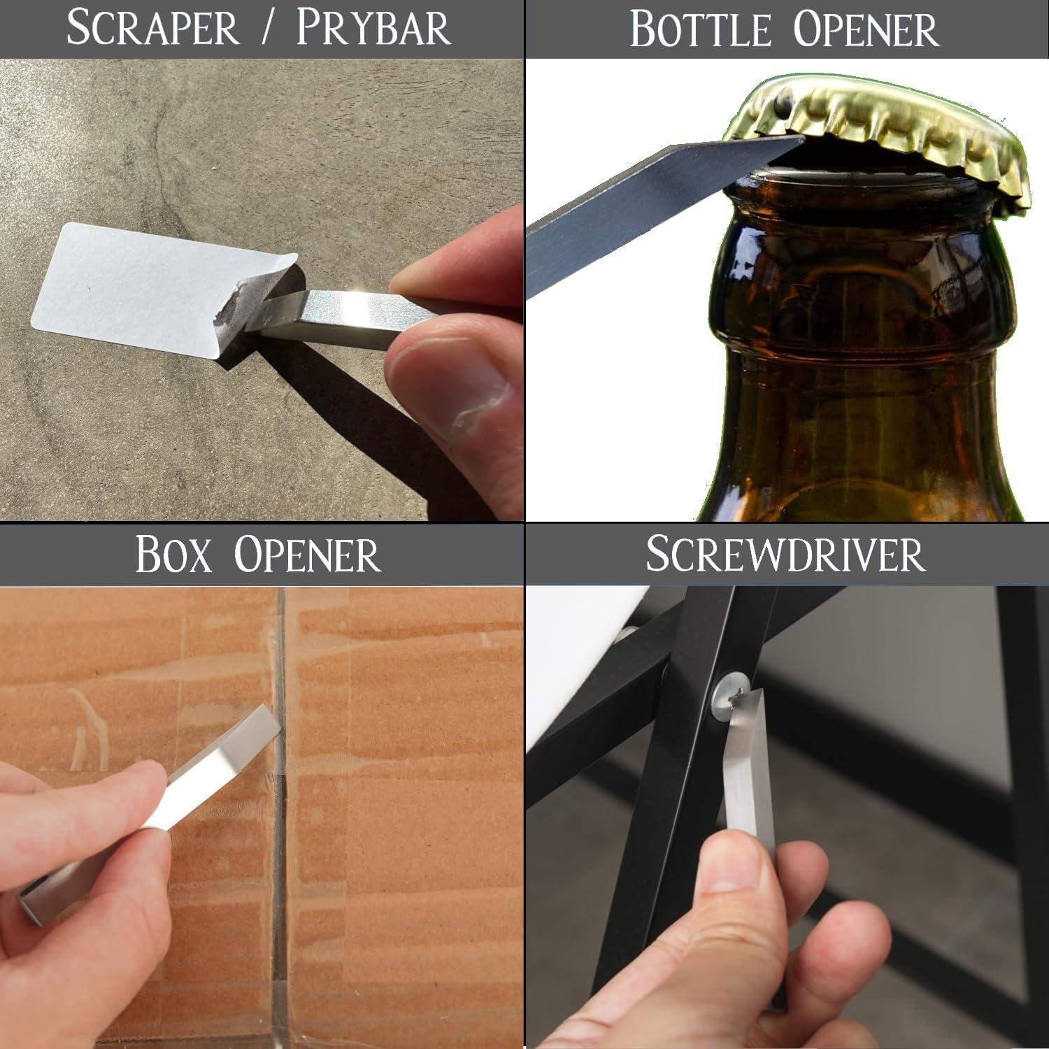 Barra de Palanca de Titanio EDC - Multiherramienta Compacta