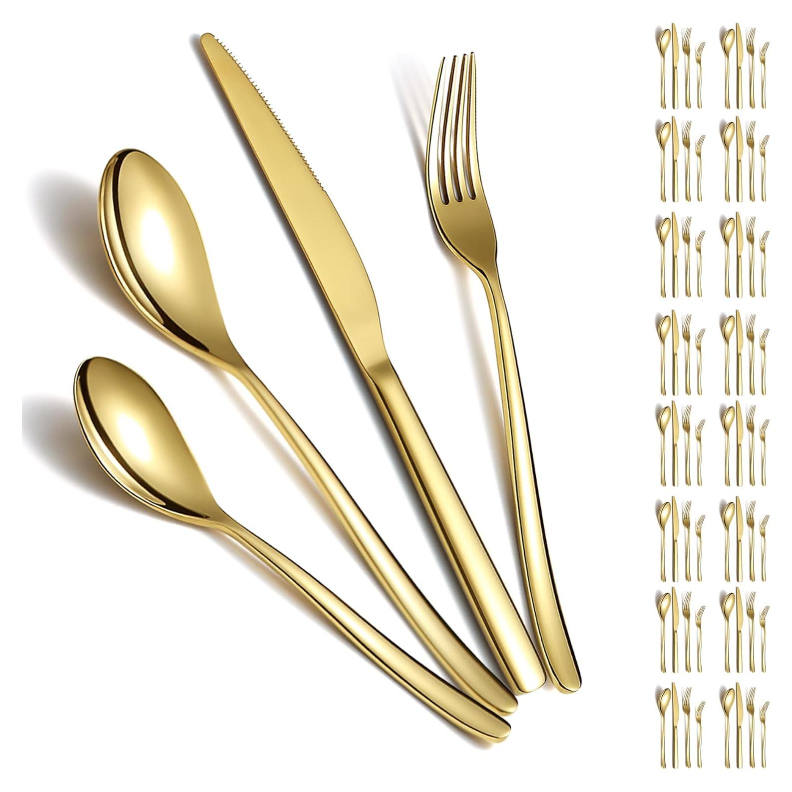 Juego de Cubiertos Berglander Oro 48 Piezas Acero Inoxidable