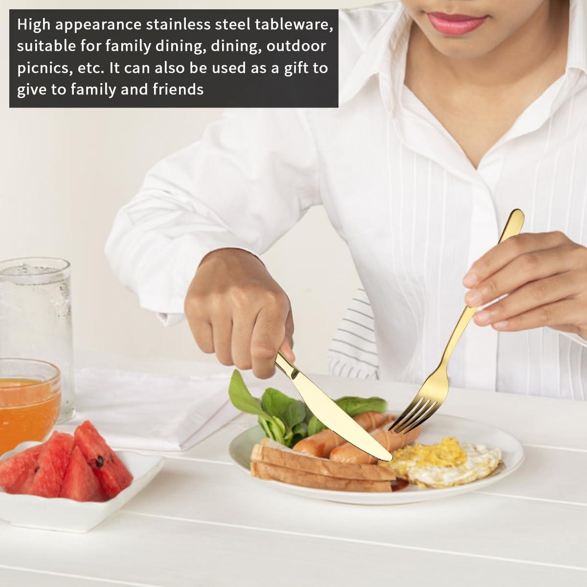 Juego de Cubiertos Berglander Oro 48 Piezas Acero Inoxidable